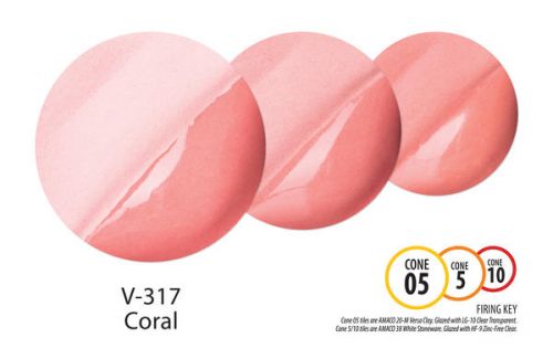 AMACO Velvet Underglaze V-317 - Coral - 1 pint